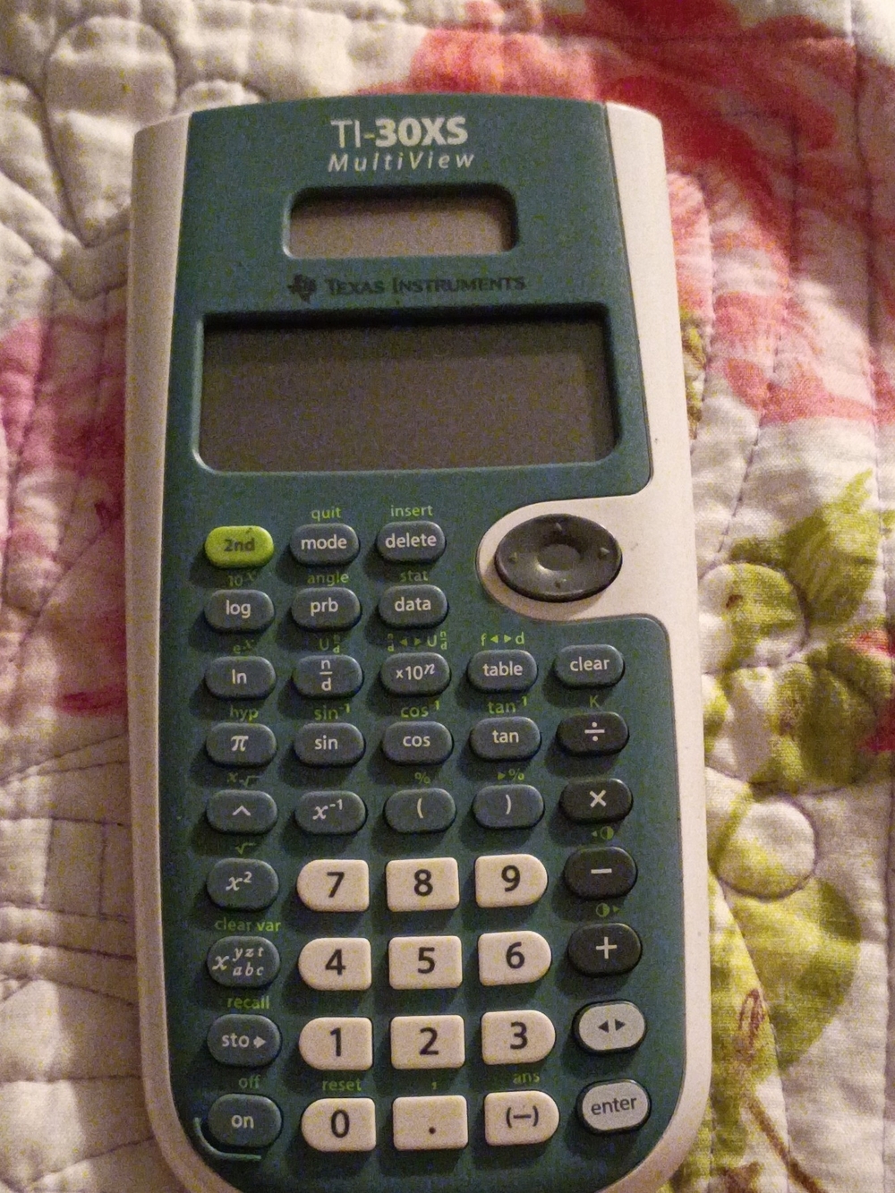 Texas Instruments TI-30XS MultiView Scientific Calculator - Teal and White